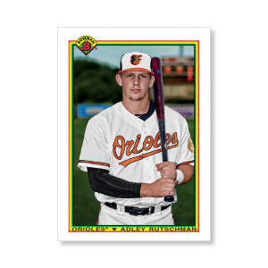 Adley Rutschman 2020 Bowman Baseball 1990 Bowman Poster # to 99- artbble-pos-20bwbb-2805-s