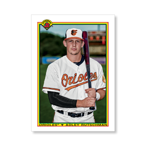 Adley Rutschman 2020 Bowman Baseball 1990 Bowman Poster # to 99- artbble-pos-20bwbb-2805-s