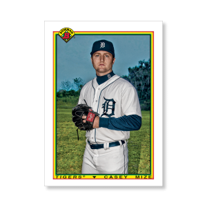 Casey Mize 2020 Bowman Baseball 1990 Bowman Poster # to 99- artbble-pos-20bwbb-2809-s