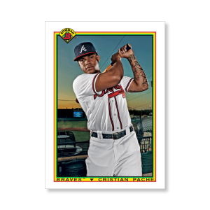 Cristian Pache 2020 Bowman Baseball 1990 Bowman Poster # to 99- artbble-pos-20bwbb-2811-s