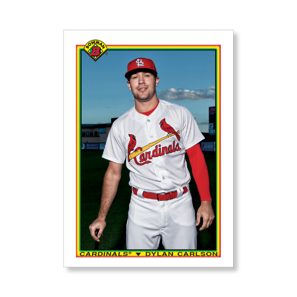 Dylan Carlson 2020 Bowman Baseball 1990 Bowman Poster # to 99- artbble-pos-20bwbb-2812-s