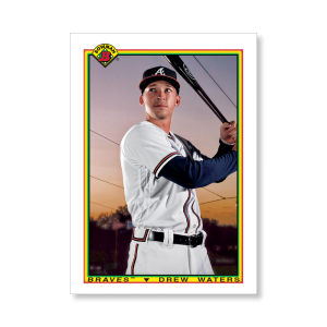 Drew Waters 2020 Bowman Baseball 1990 Bowman Poster # to 99- artbble-pos-20bwbb-2822-s