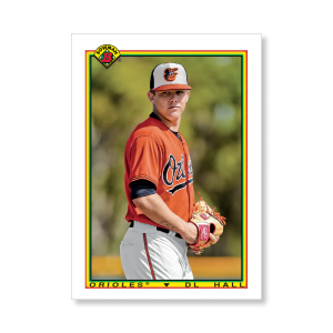 DL Hall 2020 Bowman Baseball 1990 Bowman Poster # to 99- artbble-pos-20bwbb-2823-s