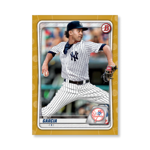 Deivi Garcia 2020 Bowman Baseball Paper Prospects Poster Gold Ed. # to 1- artbble-pos-20bwbb-4003-gold-s