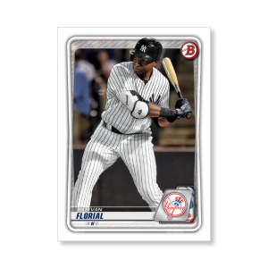 Estevan Florial 2020 Bowman Baseball Paper Prospects Poster # to 99- artbble-pos-20bwbb-4004-s