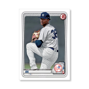 Luis Gil 2020 Bowman Baseball Paper Prospects Poster # to 99- artbble-pos-20bwbb-4006-s