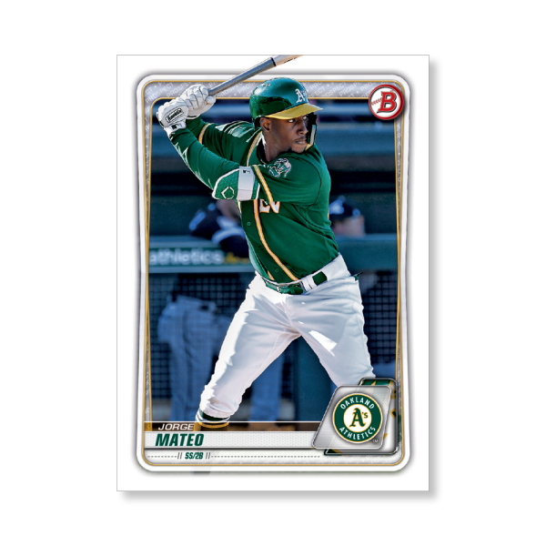 Jorge Mateo 2020 Bowman Baseball Paper Prospects Poster # to 99- artbble-pos-20bwbb-4007-s