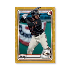 Heliot Ramos 2020 Bowman Baseball Paper Prospects Poster Gold Ed. # to 1- artbble-pos-20bwbb-4024-gold-s