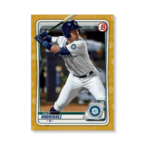 Julio Rodriguez 2020 Bowman Baseball Paper Prospects Poster Gold Ed. # to 1- artbble-pos-20bwbb-4028-gold-s