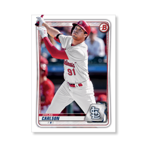 Dylan Carlson 2020 Bowman Baseball Paper Prospects Poster # to 99- artbble-pos-20bwbb-4031-s