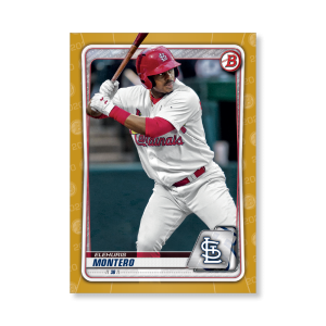 Elehuris Montero 2020 Bowman Baseball Paper Prospects Poster Gold Ed. # to 1- artbble-pos-20bwbb-4033-gold-s