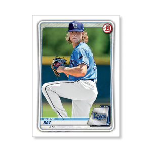 Shane Baz 2020 Bowman Baseball Paper Prospects Poster # to 99- artbble-pos-20bwbb-4037-s