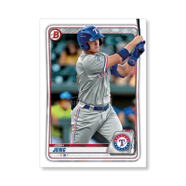 Josh Jung 2020 Bowman Baseball Paper Prospects Poster # to 99- artbble-pos-20bwbb-4039-s