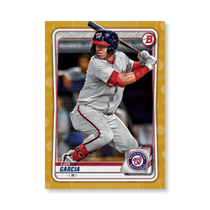 Luis Garcia 2020 Bowman Baseball Paper Prospects Poster Gold Ed. # to 1- artbble-pos-20bwbb-4047-gold-s