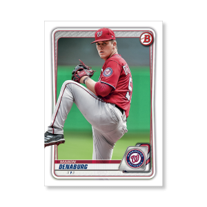 Mason Denaburg 2020 Bowman Baseball Paper Prospects Poster # to 99- artbble-pos-20bwbb-4050-s