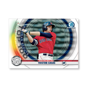 Triston Casas 2020 Bowman Baseball Bowman Scouts Top 100 Gary Vee Variation Poster # to 99- artbble-pos-20bwbb-5212-s