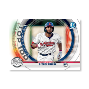 George Valera 2020 Bowman Baseball Bowman Scouts Top 100 Gary Vee Variation Poster # to 99- artbble-pos-20bwbb-5214-s