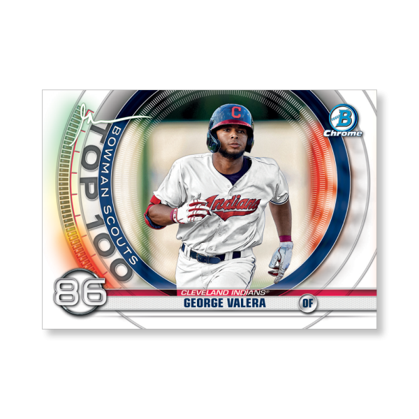 George Valera 2020 Bowman Baseball Bowman Scouts Top 100 Gary Vee Variation Poster # to 99- artbble-pos-20bwbb-5214-s