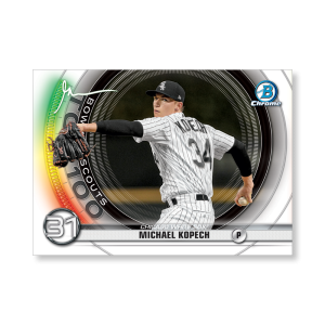 Michael Kopech 2020 Bowman Baseball Bowman Scouts Top 100 Gary Vee Variation Poster # to 99- artbble-pos-20bwbb-5217-s