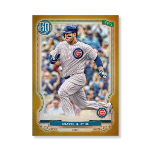 Anthony Rizzo 2020 Gypsy Queen Base Card Poster Gold Ed. # to 1- artbble-pos-20gqbb-1003-gold-s