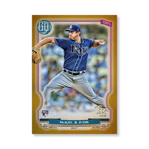 Brendan McKay 2020 Gypsy Queen Base Card Poster Gold Ed. # to 1- artbble-pos-20gqbb-1005-gold-s