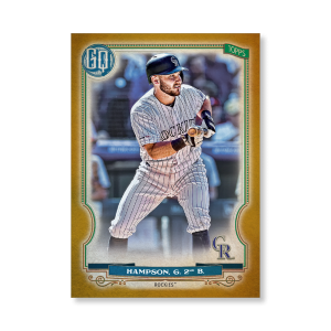 Garrett Hampson 2020 Gypsy Queen Base Card Poster Gold Ed. # to 1- artbble-pos-20gqbb-1015-gold-s