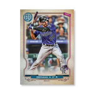 Nolan Arenado 2020 Gypsy Queen Base Card Poster # to 99- artbble-pos-20gqbb-1032-s