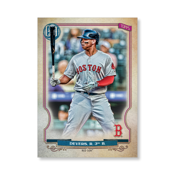 Rafael Devers 2020 Gypsy Queen Base Card Poster # to 99- artbble-pos-20gqbb-1035-s