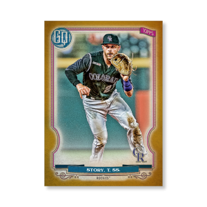 Trevor Story 2020 Gypsy Queen Base Card Poster Gold Ed. # to 1- artbble-pos-20gqbb-1041-gold-s