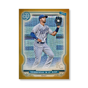 Whit Merrifield 2020 Gypsy Queen Base Card Poster Gold Ed. # to 1- artbble-pos-20gqbb-1043-gold-s
