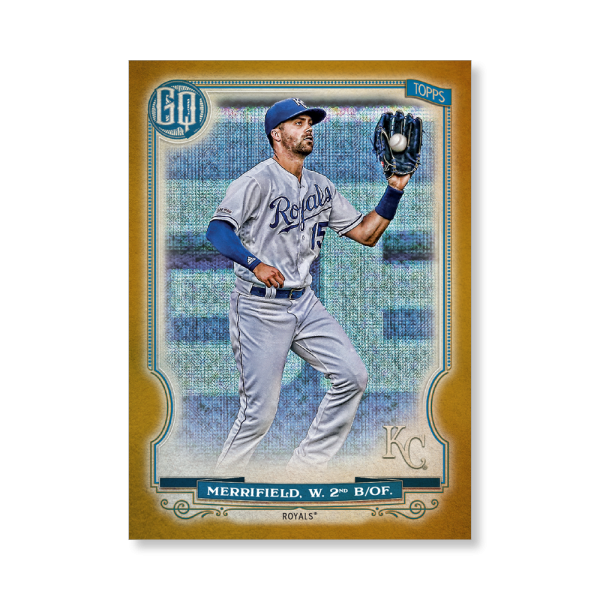 Whit Merrifield 2020 Gypsy Queen Base Card Poster Gold Ed. # to 1- artbble-pos-20gqbb-1043-gold-s