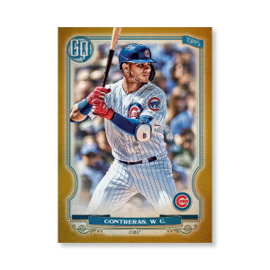 Willson Contreras 2020 Gypsy Queen Base Card Poster Gold Ed. # to 1- artbble-pos-20gqbb-1046-gold-s