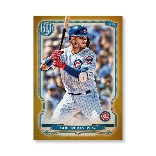 Willson Contreras 2020 Gypsy Queen Base Card Poster Gold Ed. # to 1- artbble-pos-20gqbb-1046-gold-s