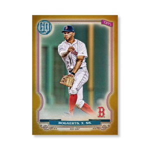 Xander Bogaerts 2020 Gypsy Queen Base Card Poster Gold Ed. # to 1- artbble-pos-20gqbb-1047-gold-s