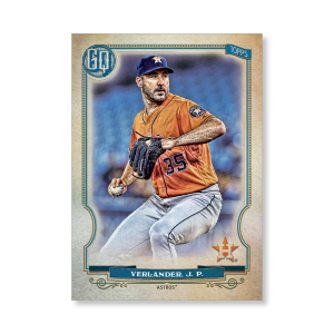 Justin Verlander 2020 Gypsy Queen Base Card Poster # to 99- artbble-pos-20gqbb-1061-s