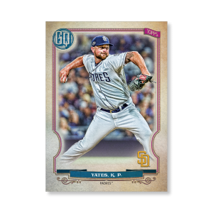 Kirby Yates 2020 Gypsy Queen Base Card Poster # to 99- artbble-pos-20gqbb-1080-s