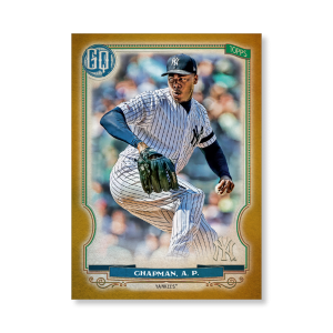 Aroldis Chapman 2020 Gypsy Queen Base Card Poster Gold Ed. # to 1- artbble-pos-20gqbb-1081-gold-s