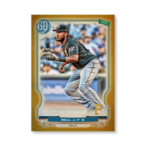 Josh Bell 2020 Gypsy Queen Base Card Poster Gold Ed. # to 1- artbble-pos-20gqbb-1087-gold-s