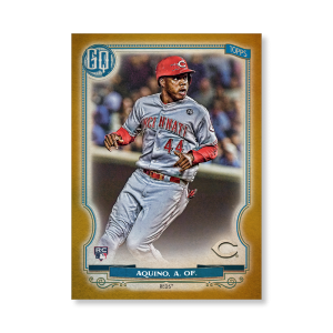 Aristides Aquino 2020 Gypsy Queen Base Card Poster Gold Ed. # to 1- artbble-pos-20gqbb-1089-gold-s