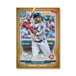 Nelson Cruz 2020 Gypsy Queen Base Card Poster Gold Ed. # to 1- artbble-pos-20gqbb-1090-gold-s