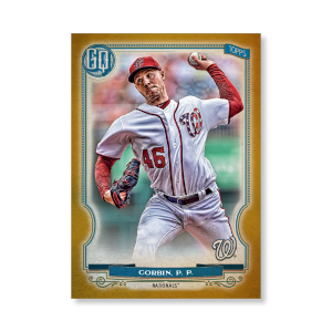 Patrick Corbin 2020 Gypsy Queen Base Card Poster Gold Ed. # to 1- artbble-pos-20gqbb-1092-gold-s