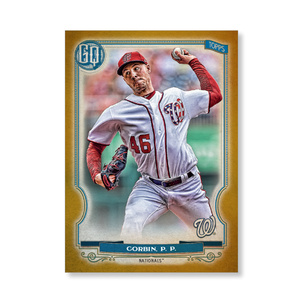 Patrick Corbin 2020 Gypsy Queen Base Card Poster Gold Ed. # to 1- artbble-pos-20gqbb-1092-gold-s