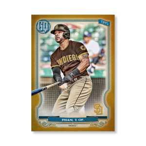 Tommy Pham 2020 Gypsy Queen Base Card Poster Gold Ed. # to 1- artbble-pos-20gqbb-1098-gold-s