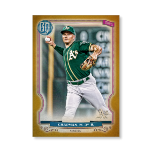 Matt Chapman 2020 Gypsy Queen Base Card Poster Gold Ed. # to 1- artbble-pos-20gqbb-1099-gold-s