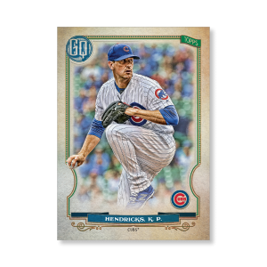 Kyle Hendricks 2020 Gypsy Queen Base Card Poster # to 99- artbble-pos-20gqbb-1100-s