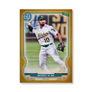 Marcus Semien 2020 Gypsy Queen Base Card Poster Gold Ed. # to 1- artbble-pos-20gqbb-1202-gold-s