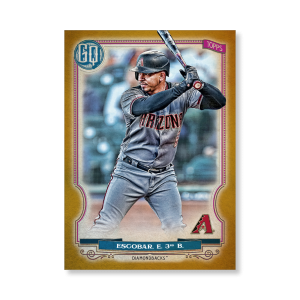 Eduardo Escobar 2020 Gypsy Queen Base Card Poster Gold Ed. # to 1- artbble-pos-20gqbb-1204-gold-s