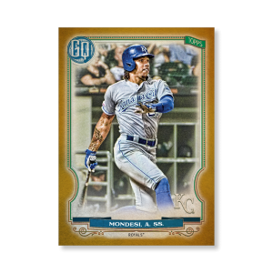 Adalberto Mondesi 2020 Gypsy Queen Base Card Poster Gold Ed. # to 1- artbble-pos-20gqbb-1205-gold-s