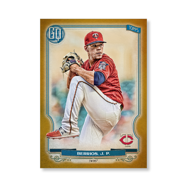 Jose Berrios 2020 Gypsy Queen Base Card Poster Gold Ed. # to 1- artbble-pos-20gqbb-1206-gold-s