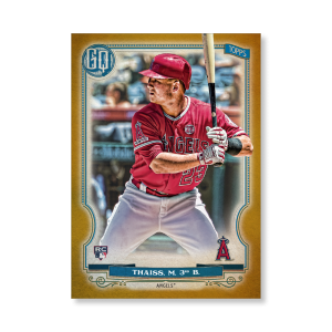 Matt Thaiss 2020 Gypsy Queen Base Card Poster Gold Ed. # to 1- artbble-pos-20gqbb-1212-gold-s
